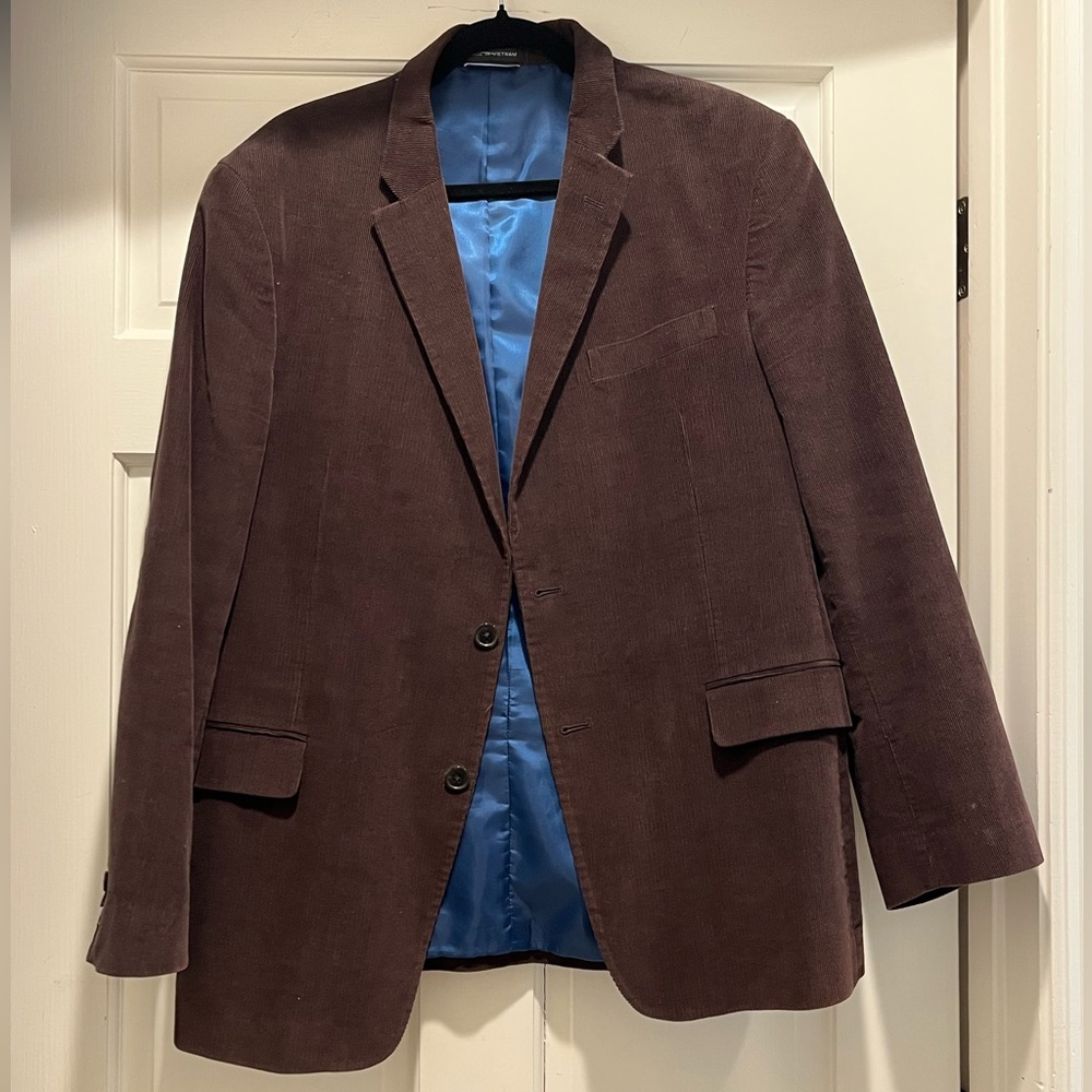 Men’s Tommy Hilfiger Dark Brown Corduroy Blazer. Size L.